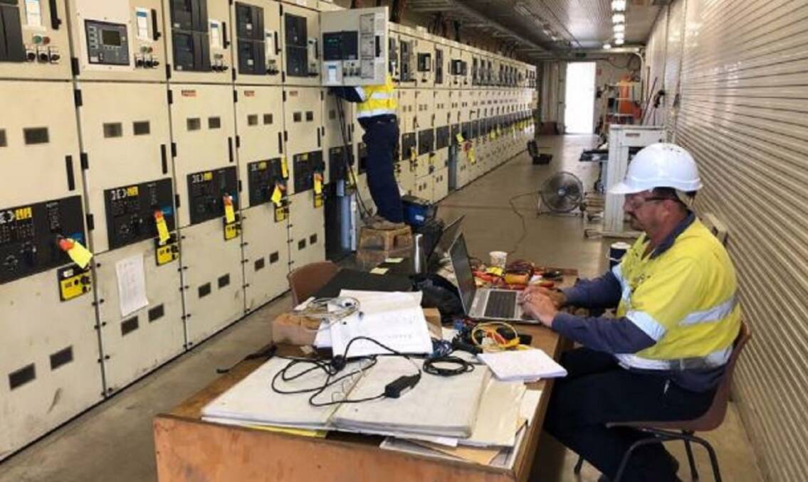 Sedgman and New Century employees undertaking re-energisation works of the Century mine electrical substation in preparation for commissioning activities.