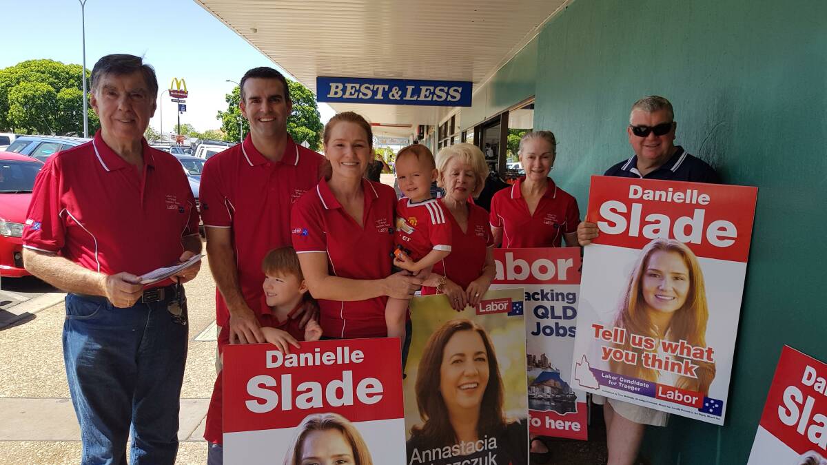 ALP candidate Danielle Slade, seen here campaigning in Mount Isa, has welcomed the Premier's announcement.