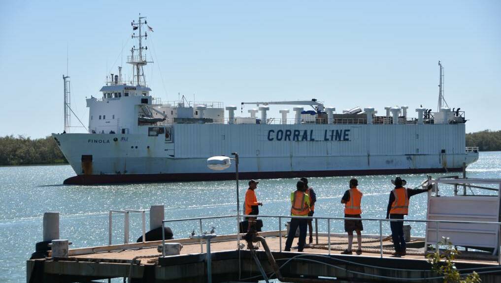 Karumba is experiencing its busiest live export period in years as the Finola docks in port.