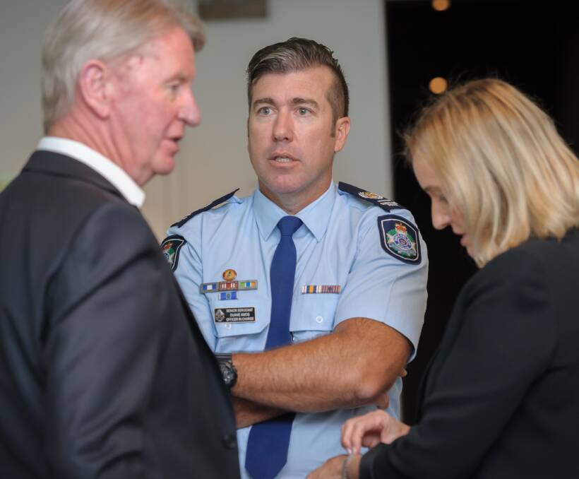 HONOURED: Senior Sergeant Duane Amos at the award ceremony in Canberra. Photo: supplied