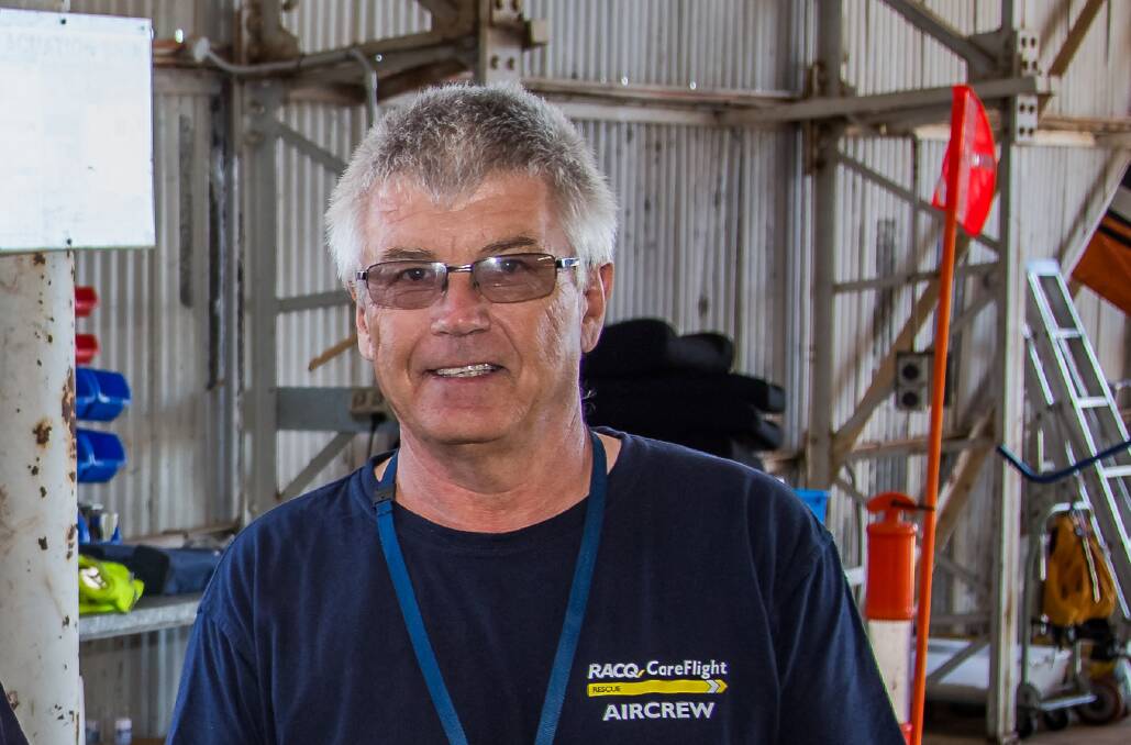LOCAL HERO: On May 27, Jim and the LifeFlight crew will open the doors to the chopper and the Mount Isa hangar to the community, for the Mount Isa Emergency Services Open Day.
