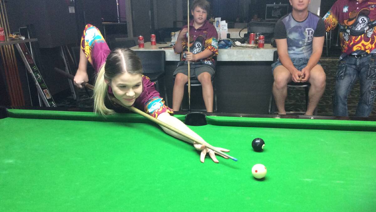 YOUNG STAR: Shaye Graham is playing superbly for the Buffs 303s this season in Mount Isa Eight Ball. Photo: contributed