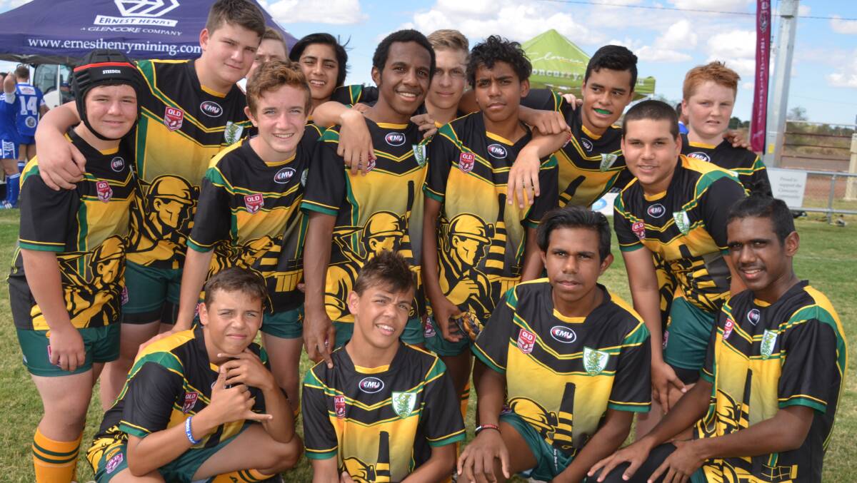 TOP YOUTH: Some of the Northern Outback U14 players get ready to play against their Southern Outback counterparts. Photo: Derek Barry