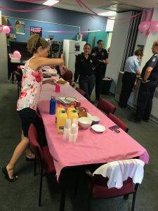 Morning tea time for breast cancer.