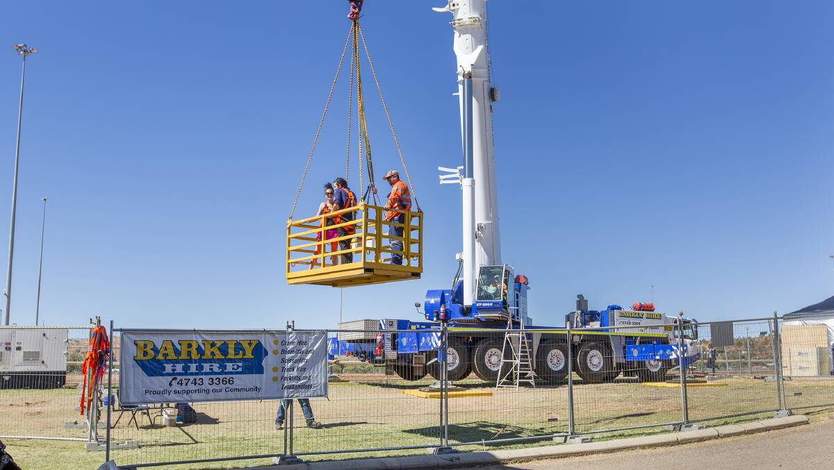 MineX attendees get a birds of view of the 2015 exhibition thanks to Barkly Hire.
