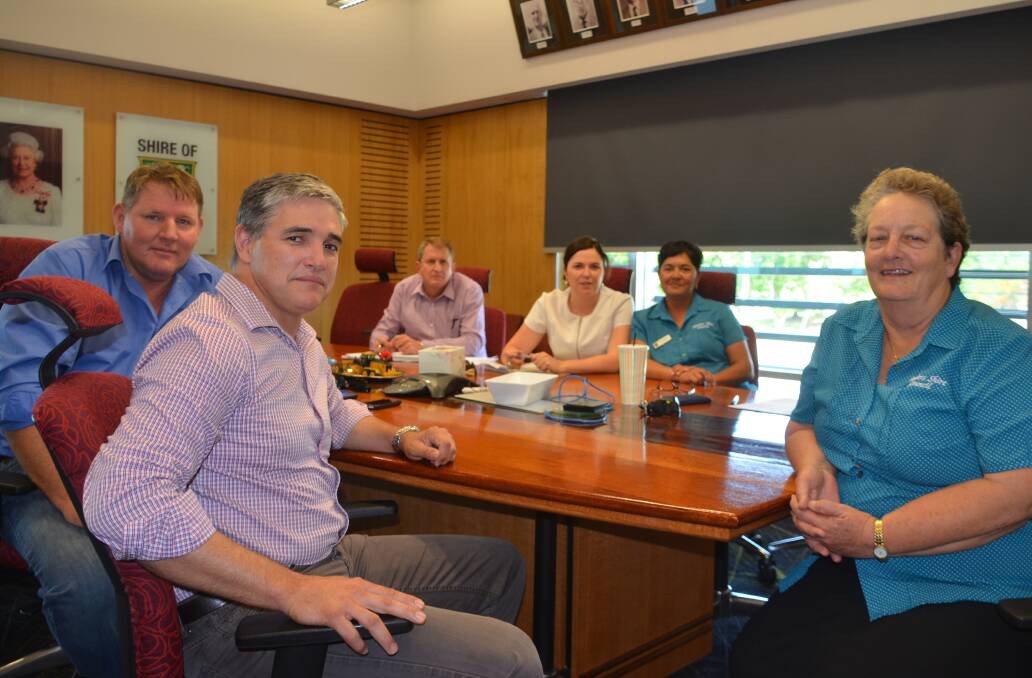 MEETING: Rob Katter MP meets with Flinders Shire councillors Graham Sealy, Clancy Middleton, Kate Downey, Kelly Carter and Mayor Jane McNamara.  