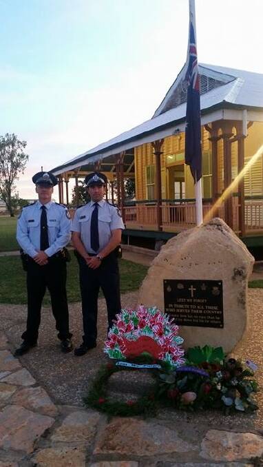 Acting senior constable Adrian Solah and acting sergeant Greg Randall.