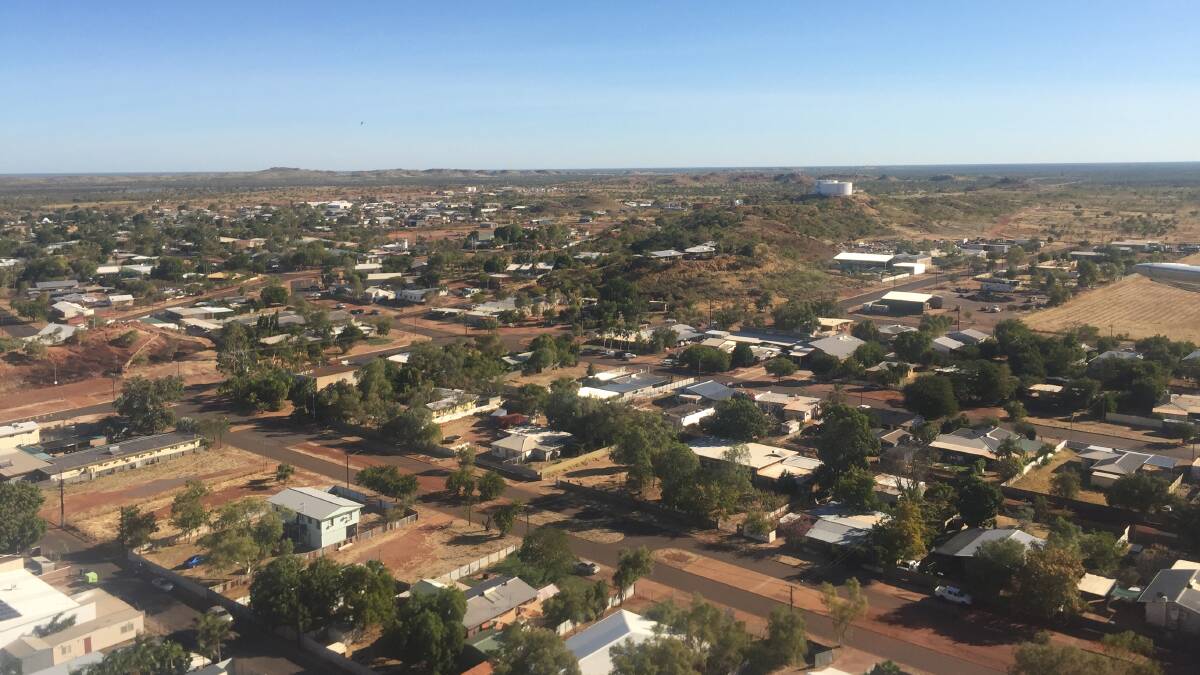 NOT ISA: Tennant Creek does a passable imitation of Mount Isa as seen from the air. Only the absence of the smoke stacks is a giveaway. Photo: Derek Barry