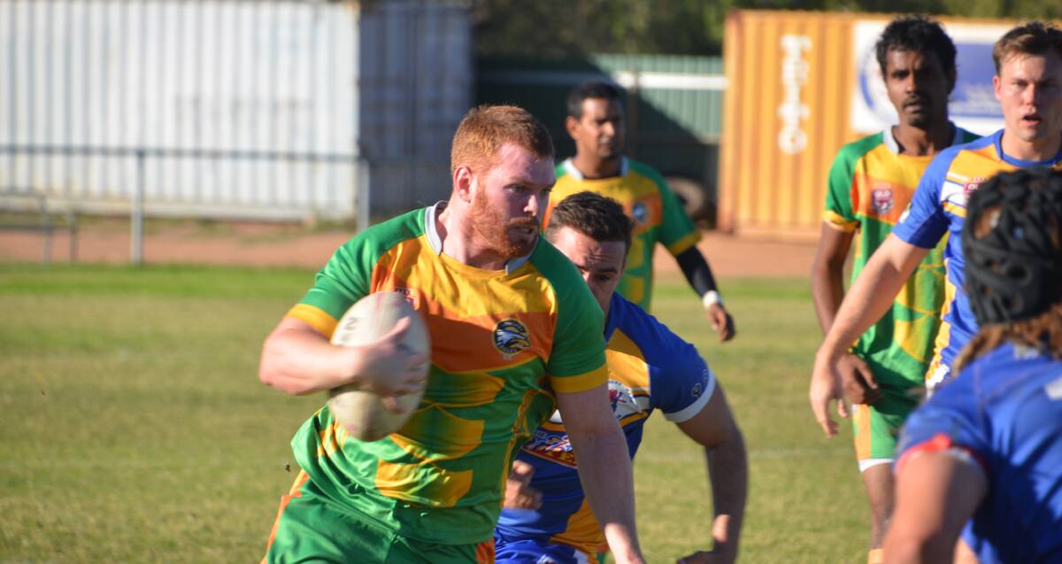 ATTACKING INTENT: Cloncurry bring the ball forward in their game against Wanderers. Photo: Derek Barry