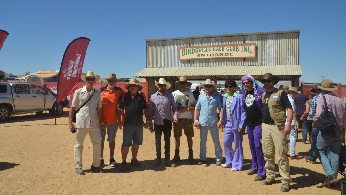 Getting ready for a big day at Birdsville.