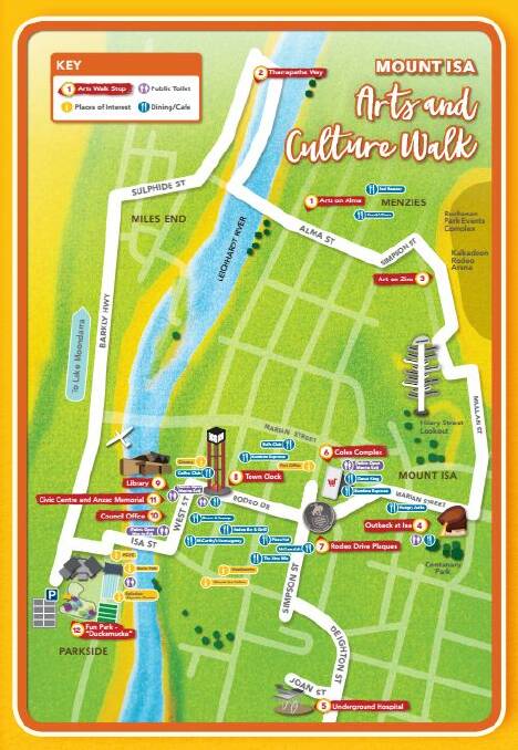 Check out the new Mount Isa Arts and Culture walk, a self-guided tour though the best of Mount Isa’s artwork along an easy 7.8km route.