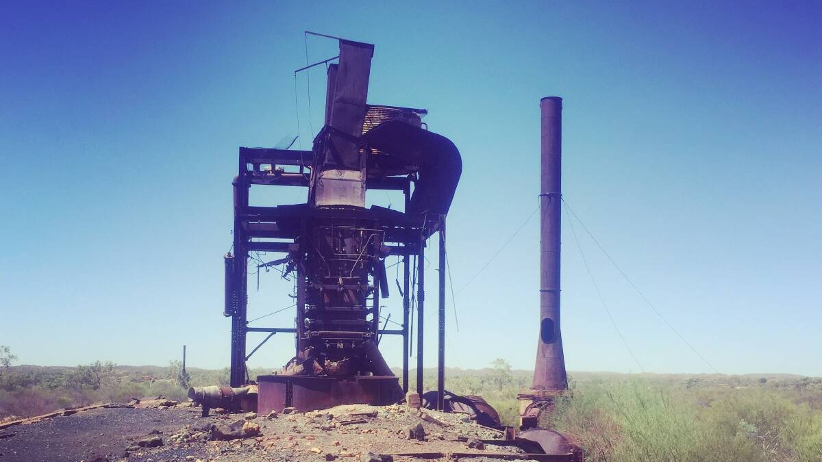 METAL HISTORY: The ruins of Hampden copper smelter on a hot summer's day at Kuridala, south of Cloncurry. Photo: Derek Barry