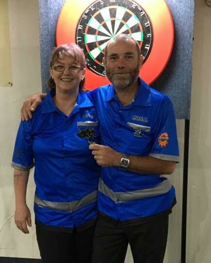 STALWARTS: Linda and Lionel Goupil are ever presents at Mount Isa Darts Club. 