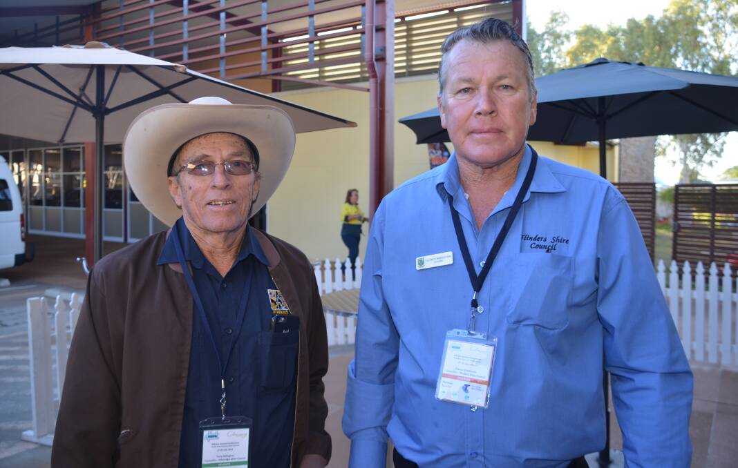 Cr Tony Gallagher (Etheridge) and Cr Clancy Middleton (Flinders).