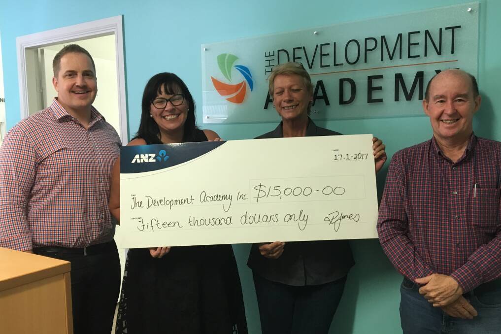 John King (Regional Executive ANZ), Rachal-Ann Jones (District Manager ANZ), Tracey  Holt (Development Academy Operations Manager) and Geoff Doyle (Myuma General Manager).   
