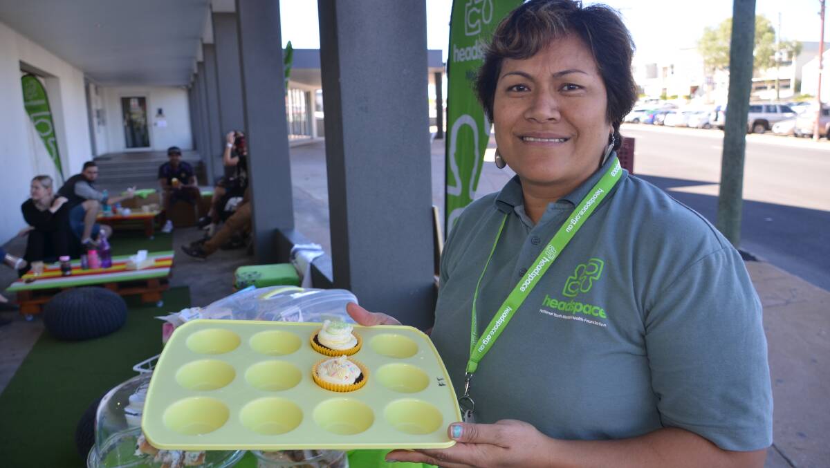 VICTIM: Florence Tofinga with some of the cupcakes she has been selling to raise funds for Fijian cyclone victims. Photo: Derek Barry