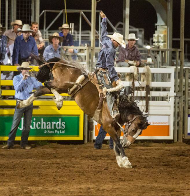 The new year's eve rodeo bursts into action at Buchanan Park on December 31.