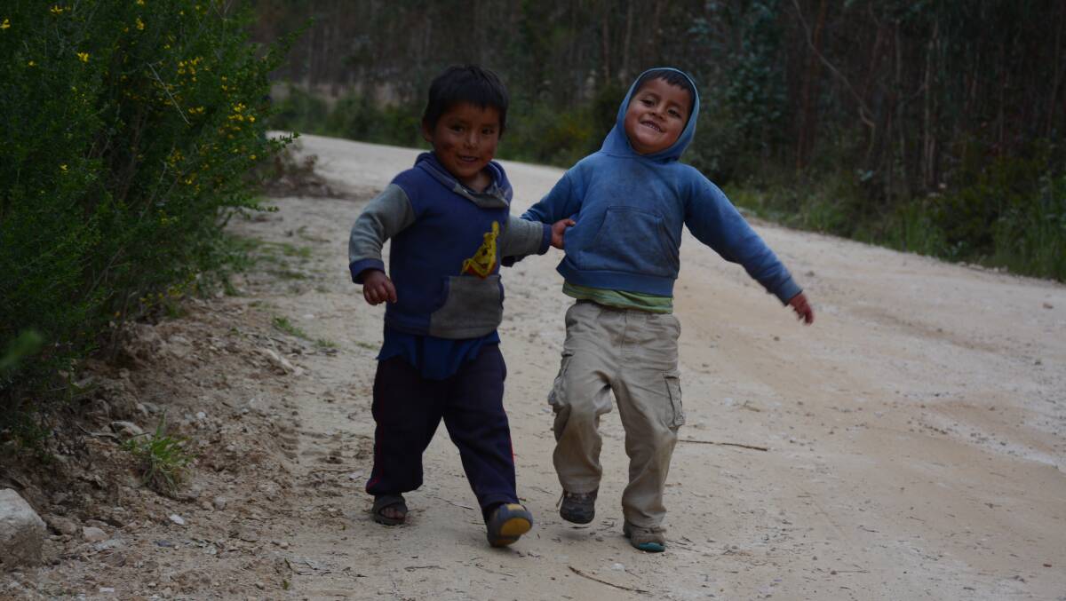 Chris Burns captures the innocence of two youngsters running about in northern Peru.