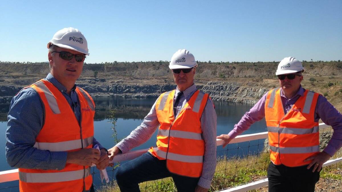 Bob Katter and Anthony Albanese check out the Hells Gates irrigation scheme. Photos: Anne Pleash