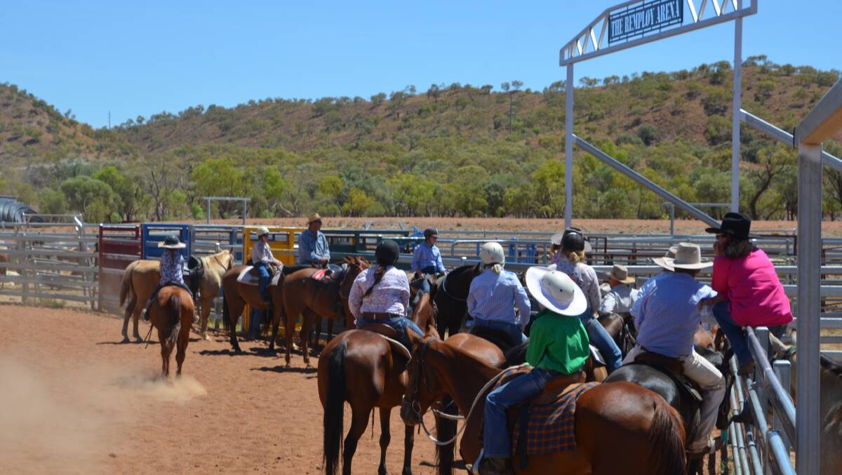 FREE EVENT: Entrants in the Mount Isa campdraft come and try day gather for a briefing.