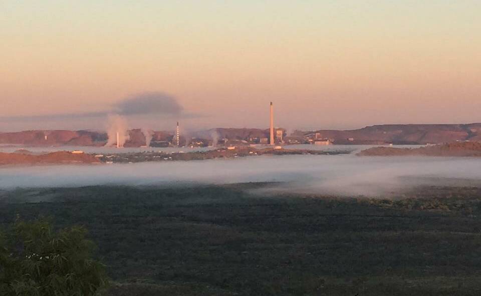 Debbie Rubach sent in this early morning photo taken from Telstra Hill on Wednesday.