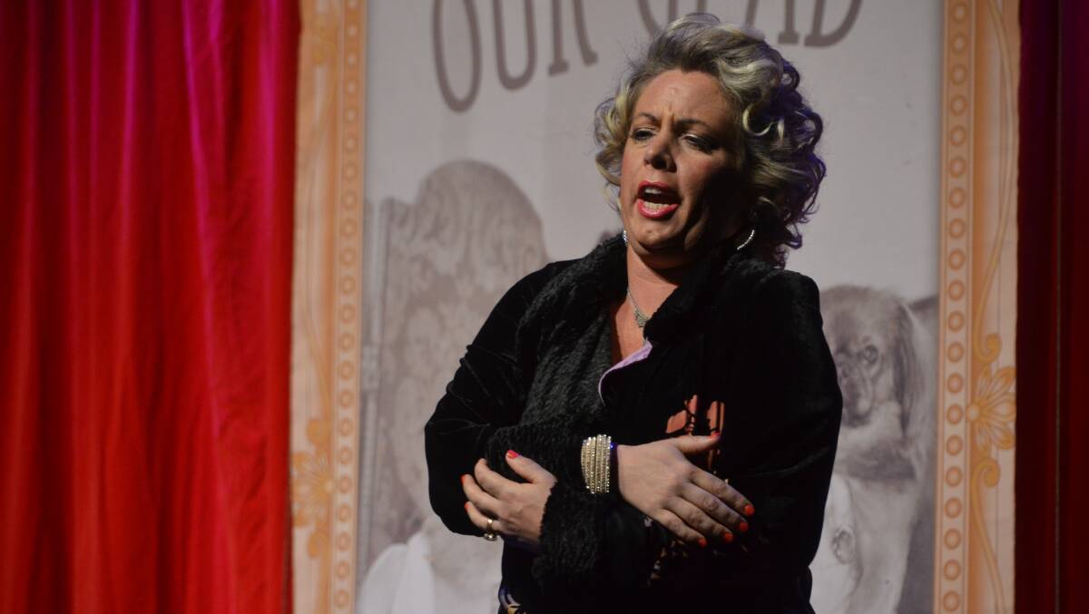 STAR: Opera Queensland soprano Emily Burke on stage at Mount Isa Civic Centre. Photo: Derek Barry