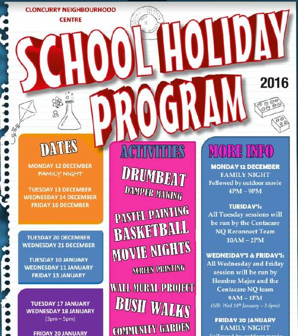 Cloncurry school holiday program ends on Friday