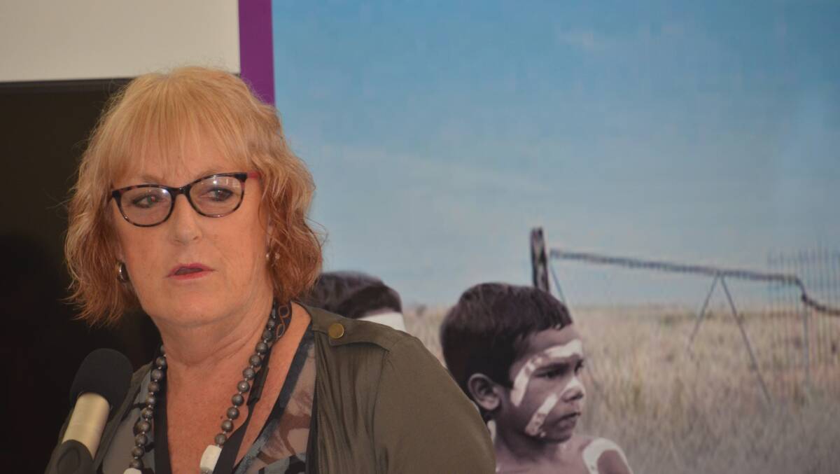 NT nursing advisor HEather Keighley speaks at the conference.