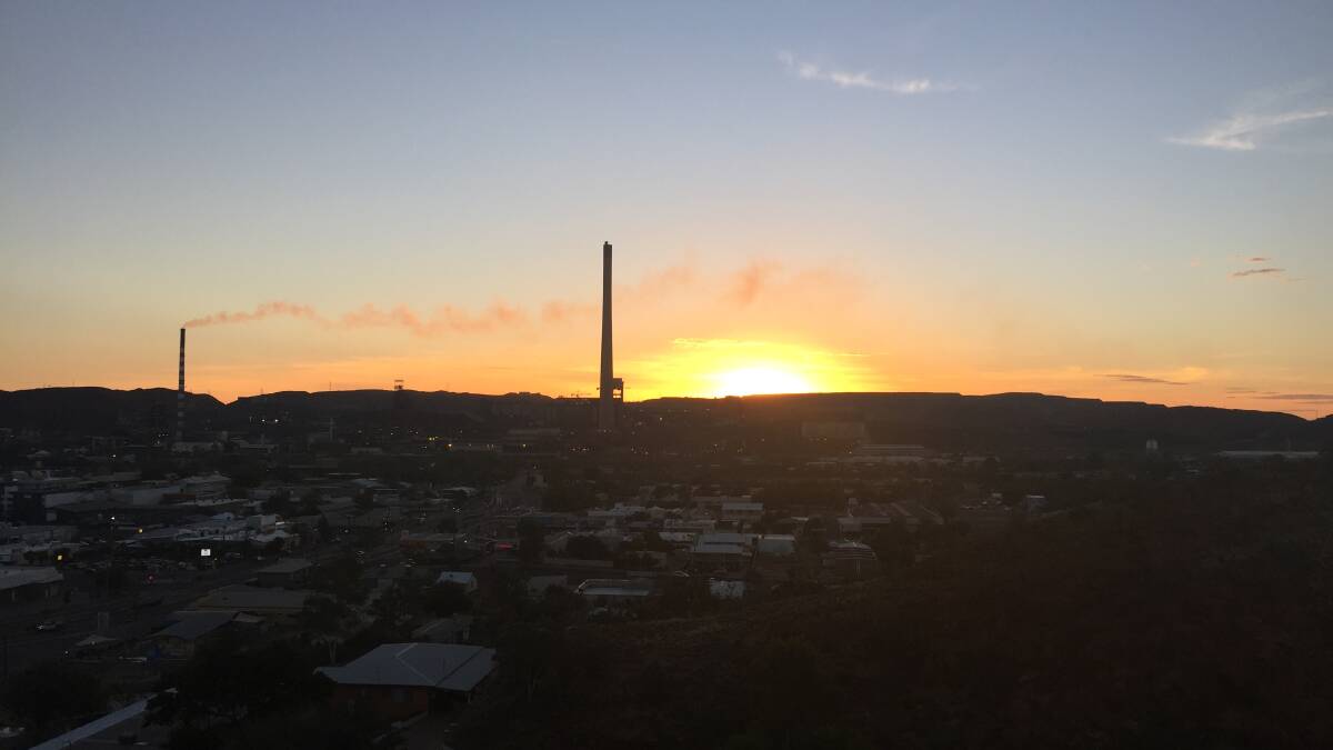Winds from the west have increased blowing more sulphur dioxide over town, says Mount Isa Mines. Photo: Derek Barry