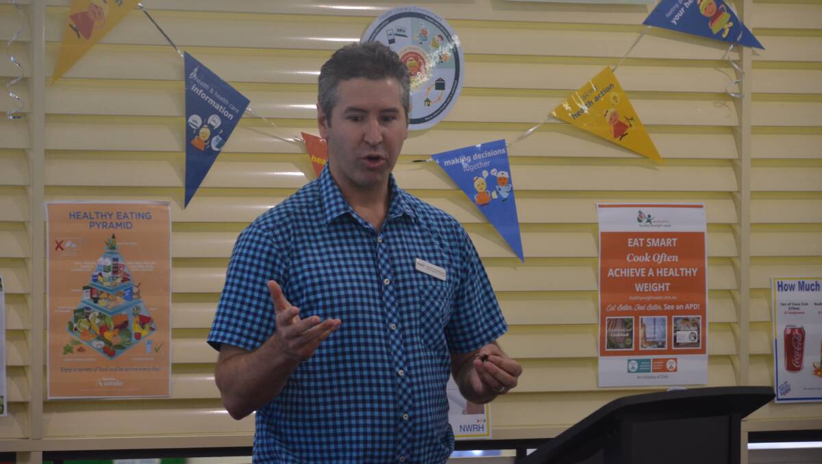 HELP AT HAND: Dominic Sandilands of North West Remote Health launches the HeLP project at the Mount Isa City Library on Thursday.