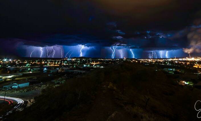 TOP SHOT: Gavin Lawrence took this amazing image of the storm that hit Mount Isa on Friday night. 