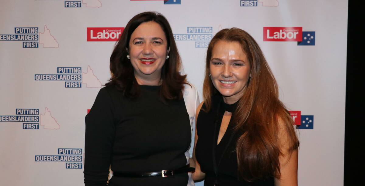 Danielle Slade meets Queensland premier Annastacia Palaszczuk in Townsville.