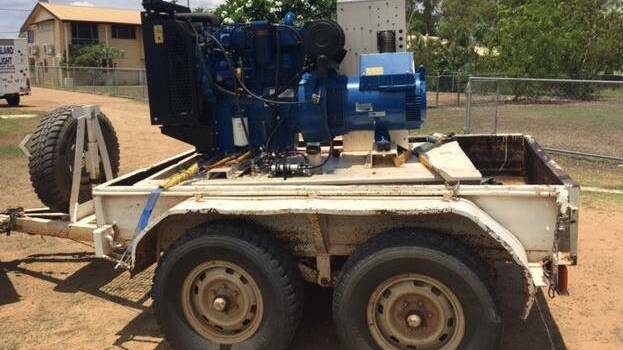This generator was stolen from the Lady Jenny Minesite, near Fountain Springs in September.