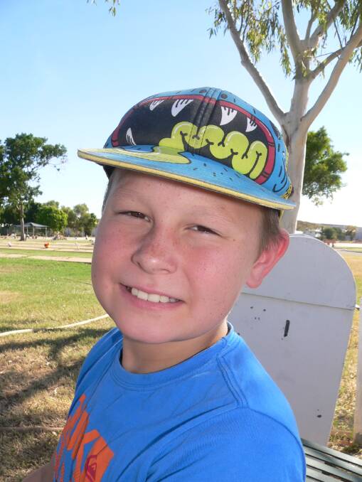 Ryan Philp, 10, investigated the story of a Second World War solider buried in Mount Isa.