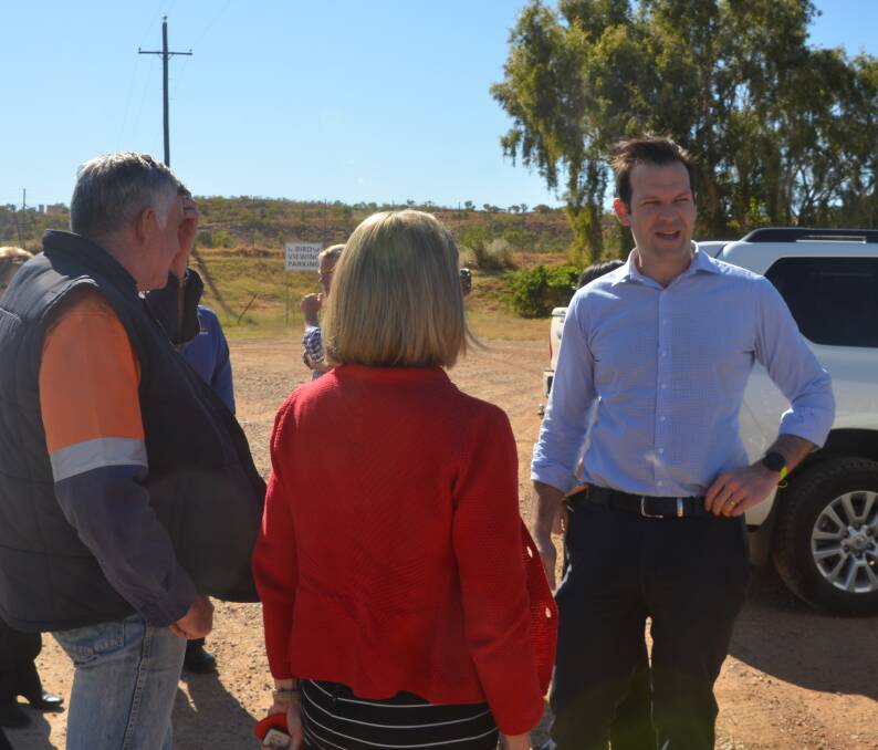 Senator Matt Canavan speaks with Mount Isa city councillors ahead of his date with the High Court in Canberra on Thursday.
