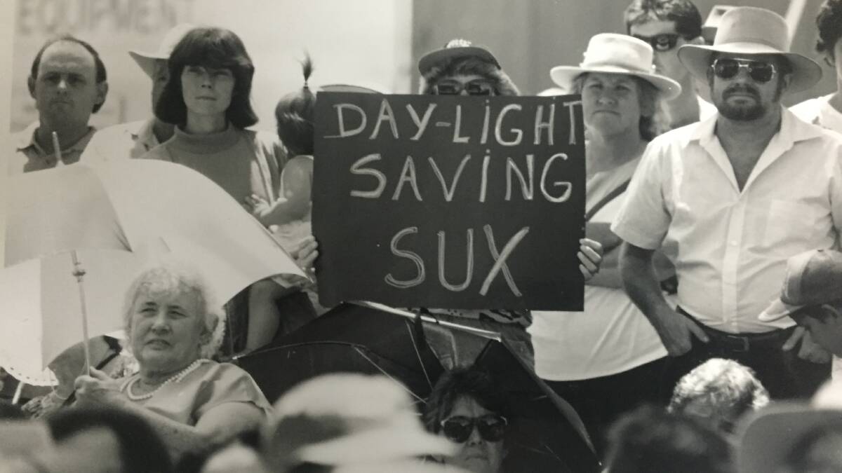 In 1992 there were street protests in Mount Isa against Queensland's Daylight Saving trial.