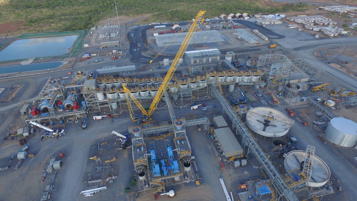 THREE QUARTERS DONE: MMG says construction at Dugald River zinc mine is 73% complete at the end of June. Photo: supplied