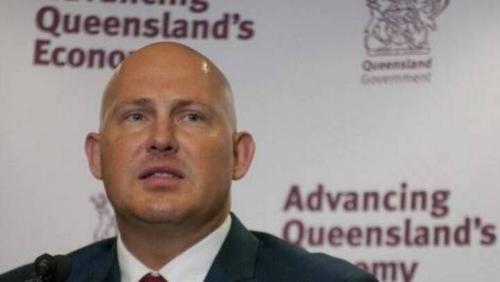 Queensland Treasurer Curtis Pitt delivers the 2016 budget. Photo: Robert Shakespeare