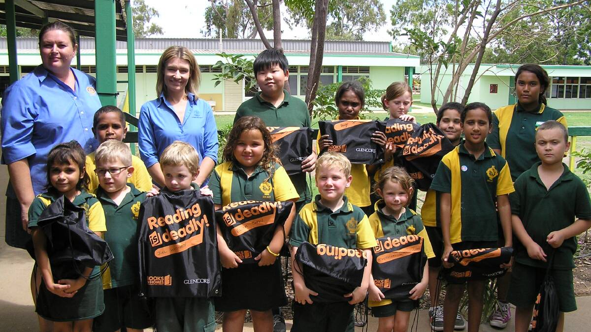 Healy SS in Mount Isa are recipients of the Books in Homes program which has received funding from Glencore.