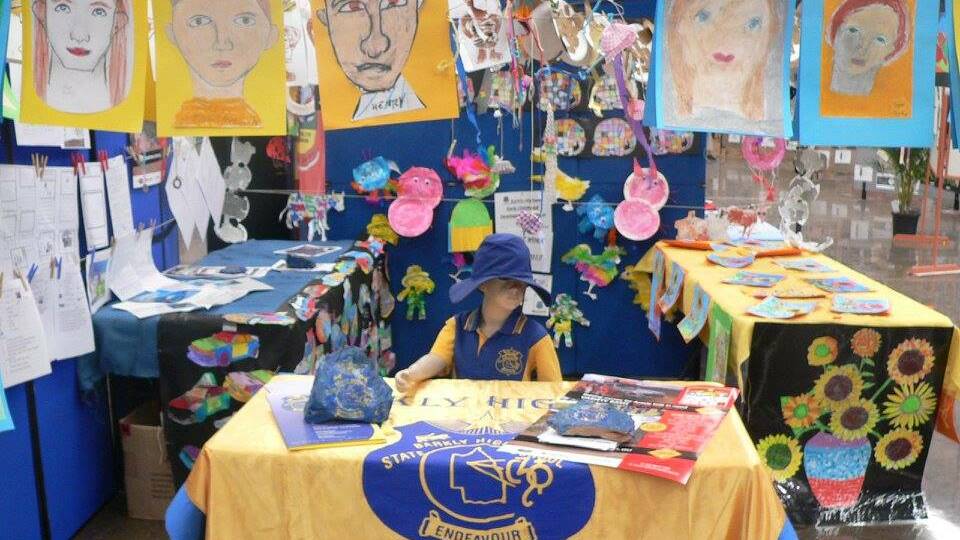 The Barkly School stall at the Show. They came second in the people's choice.(Photo credit: Mount Isa Show Facebook page).