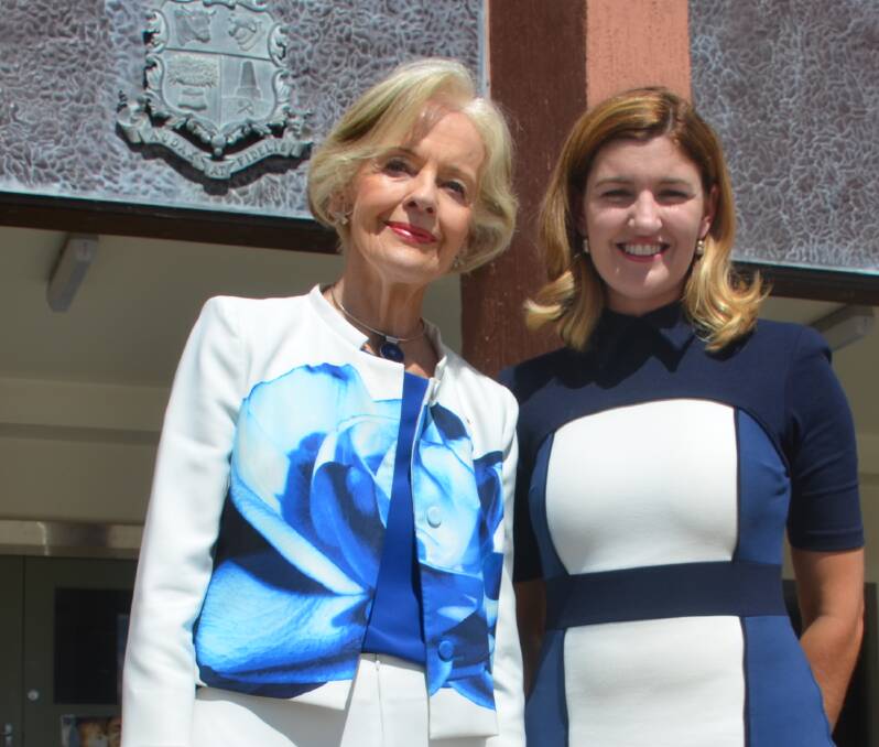Minister Shannon Fentiman seen here with Dame Quentin Bryce in Mount Isa in May said the Queensland government was investing $17m in child safety programs in the north west.