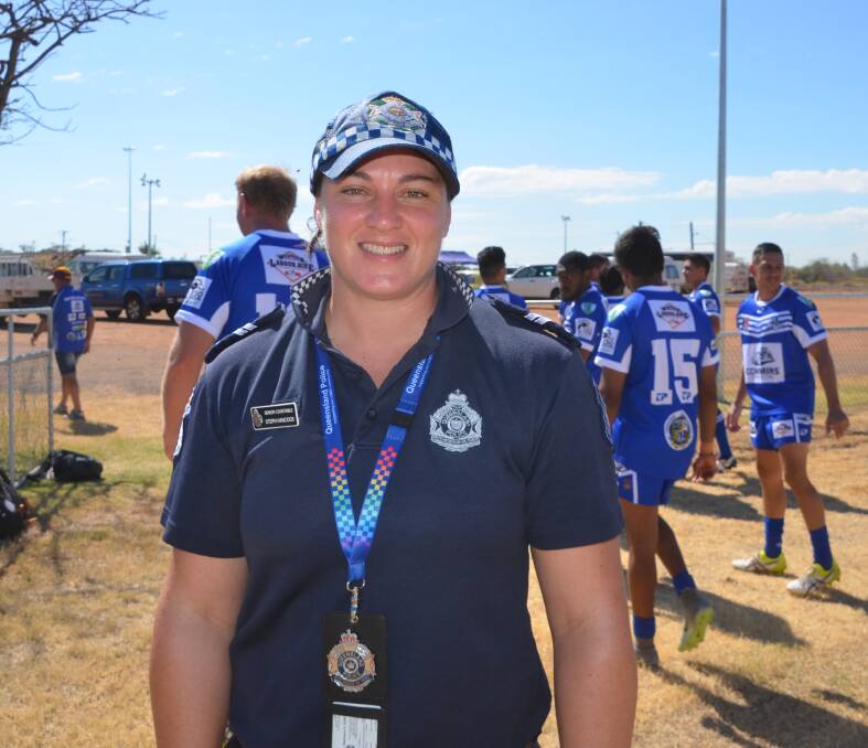TOP PLAYER: Senior Constable Steph Hancock is the captain of the Australian Jillaroo rugby league side. Photo: Derek Barry