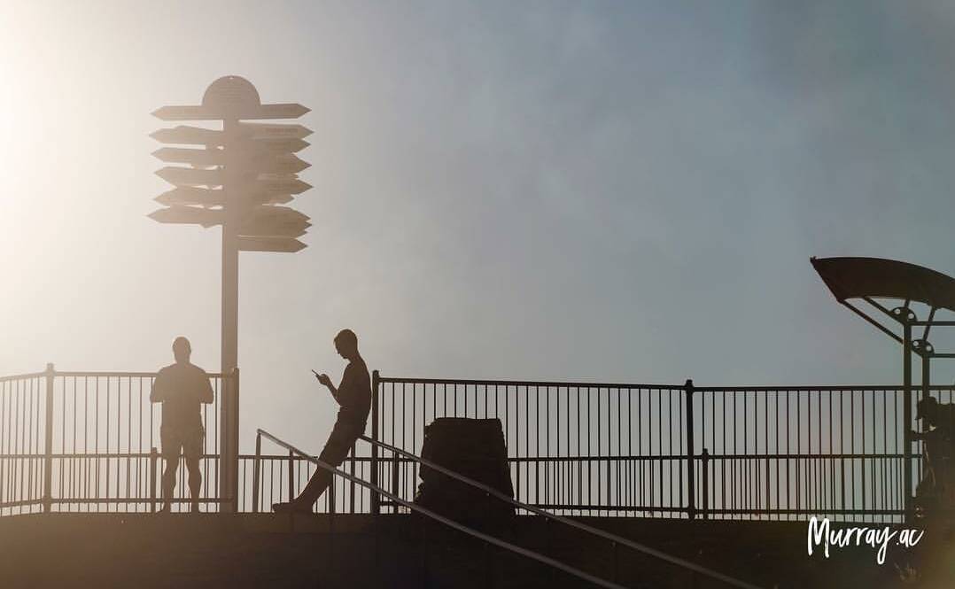 SOCIAL SHOTS: Murray Anderson-Clemence captured this image of German backpackers on the lookout.