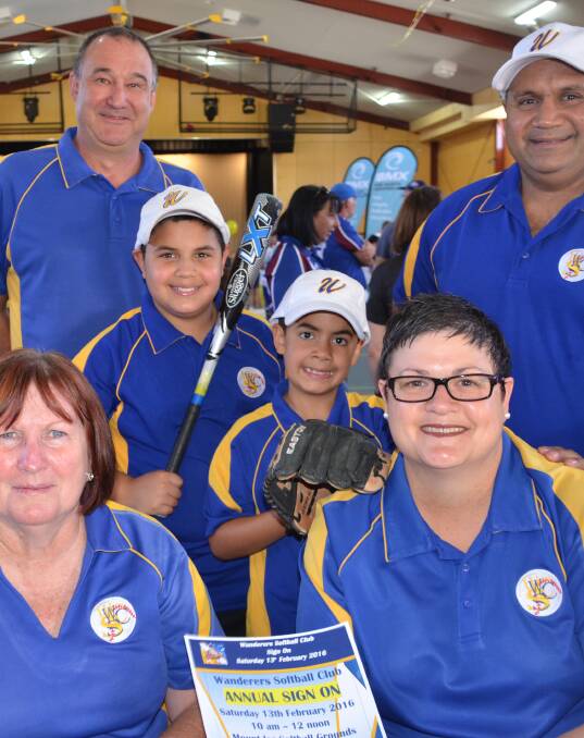 SIGN ON: Flashback to the 2016 Super Sports Expo where representatives of Wanderers softball were one of many sports at the event. Photo: Derek Barry