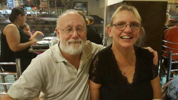 Dave Clarke pictured with wife Jenny was reported missing in the cyclone.