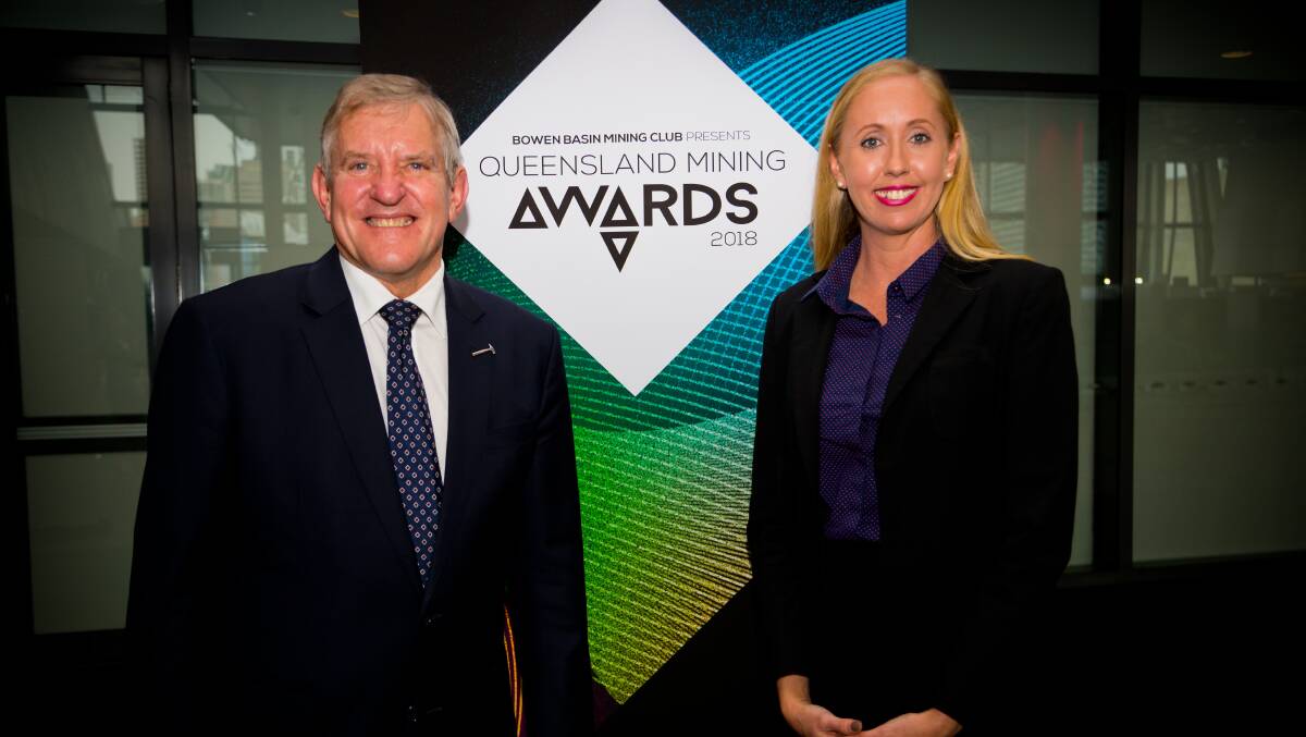 QRC boss Ian Macfarlane and Jodie Currie of the Bowen Basin Mining Club are calling for 2018 Queensland Mining Awards nominations.