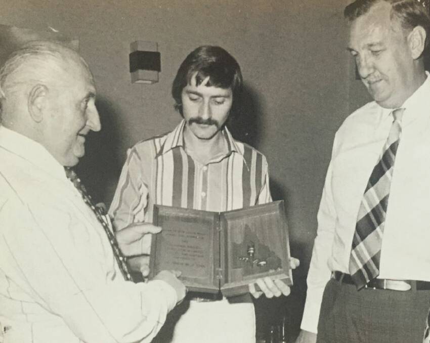 Editor Colin Campbell, assistant editor Terry Sweetman and Grath Mcvey on October 5, 1976