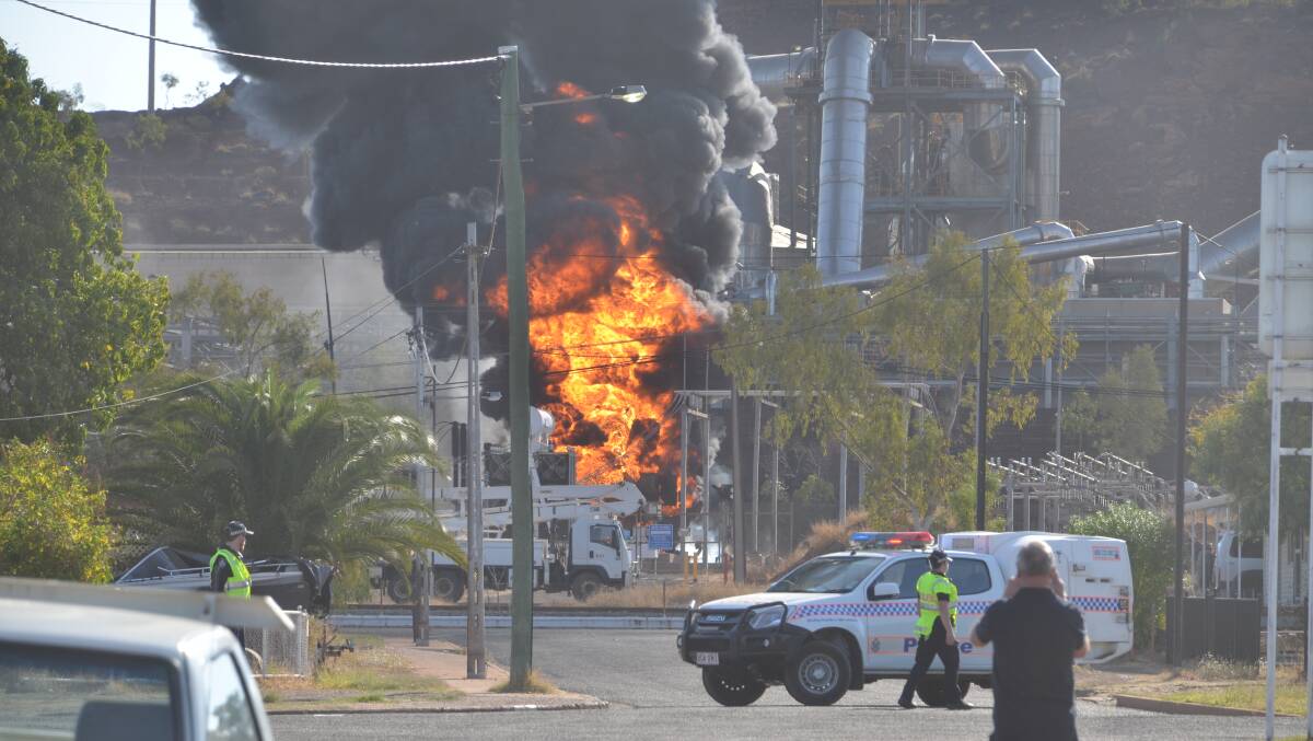 An explosion and fire at Mount Isa Mines.