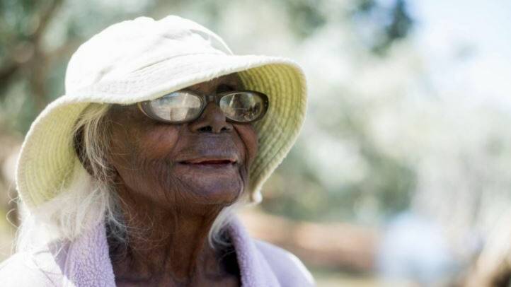 WISE ELDER: Aunty April Peter remembers her early days in a mission in Doomadgee. Photo: Robert McKechnie/Save the Children