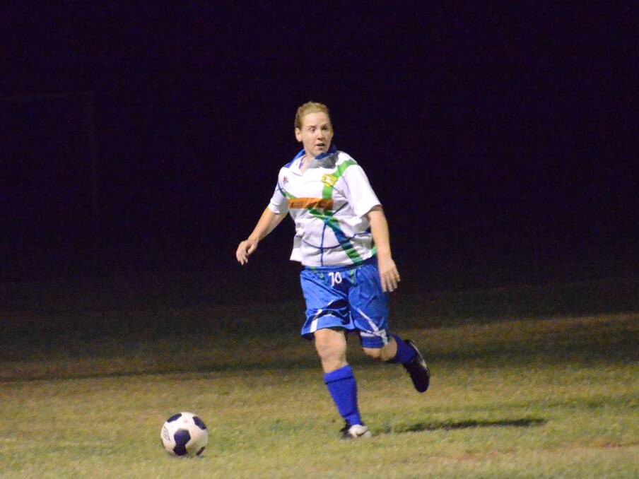 SOLID: Parkside women's defender Simone Martin in action last Friday night against Isaroos.